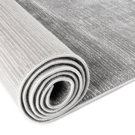 Gray 7' 10 x 10' Finsbury Oval Area Rug 60% Polypropylene & 40% Polyester Contemporary Carpet for Living Rooms, Dining, Offices for Sale at Rug Engine