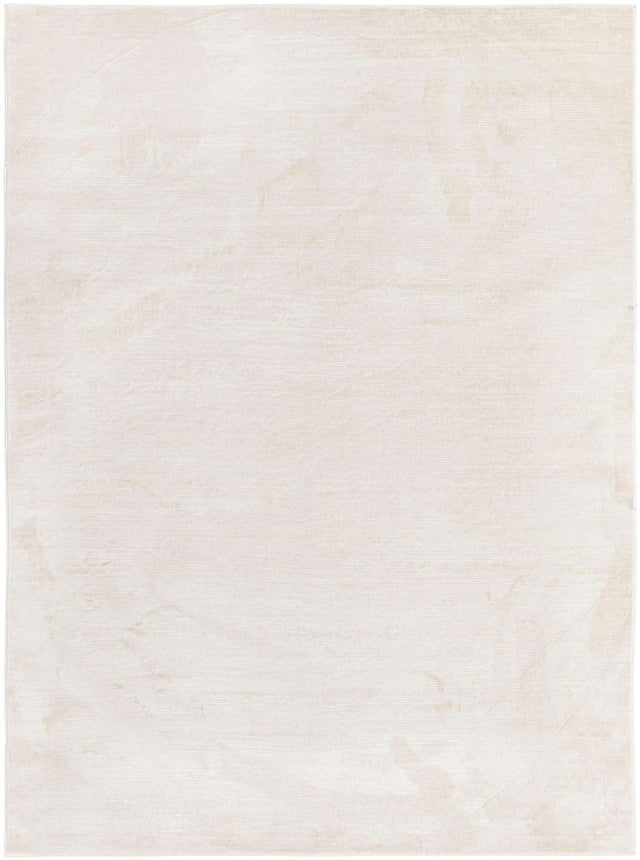 Ivory 7' x 10' Finsbury Rectangle Area Rug 60% Polypropylene & 40% Polyester Contemporary Carpet for Living Rooms, Dining, Offices for Sale at Rug Engine