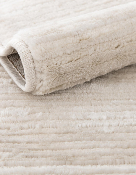 Ivory 2' x 3' Finsbury Rectangle Area Rug 60% Polypropylene & 40% Polyester Contemporary Carpet for Living Rooms, Dining, Offices for Sale at Rug Engine