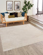 Ivory 7' 10 x 7' 10 Finsbury Square Area Rug 60% Polypropylene & 40% Polyester Contemporary Carpet for Living Rooms, Dining, Offices for Sale at Rug Engine