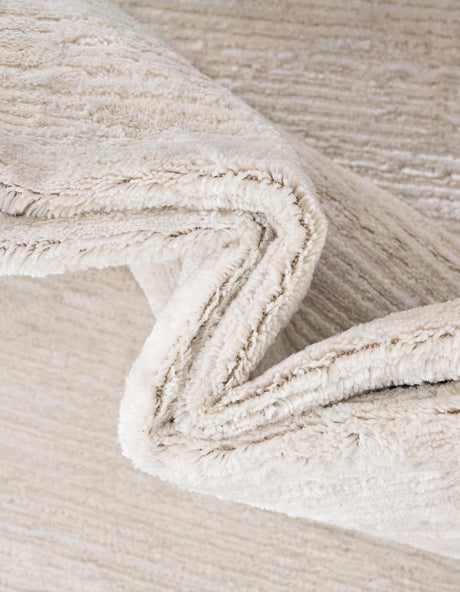 Ivory 10' x 10' Finsbury Square Area Rug 60% Polypropylene & 40% Polyester Contemporary Carpet for Living Rooms, Dining, Offices for Sale at Rug Engine