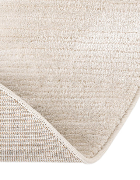 Ivory 3' 3 x 5' 3 Finsbury Oval Area Rug 60% Polypropylene & 40% Polyester Contemporary Carpet for Living Rooms, Dining, Offices for Sale at Rug Engine