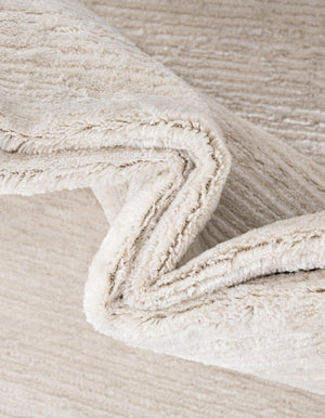 Ivory 5' 3 x 5' 3 Finsbury Octagon Area Rug 60% Polypropylene & 40% Polyester Contemporary Carpet for Living Rooms, Dining, Offices for Sale at Rug Engine