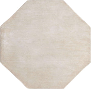 Ivory 7' 10 x 7' 10 Finsbury Octagon Area Rug 60% Polypropylene & 40% Polyester Contemporary Carpet for Living Rooms, Dining, Offices for Sale at Rug Engine