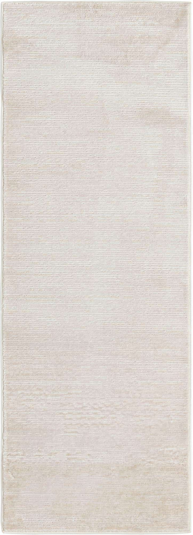 Ivory 2' x 6' Finsbury Runner Area Rug 60% Polypropylene & 40% Polyester Contemporary Carpet for Living Rooms, Dining, Offices for Sale at Rug Engine