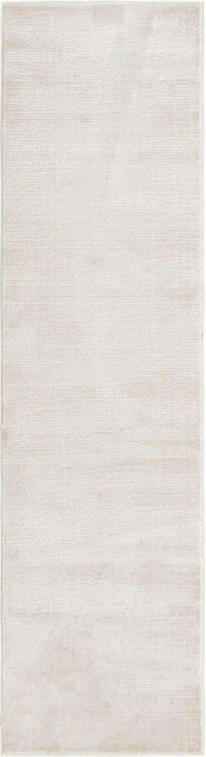 Ivory 2' x 8' Finsbury Runner Area Rug 60% Polypropylene & 40% Polyester Contemporary Carpet for Living Rooms, Dining, Offices for Sale at Rug Engine
