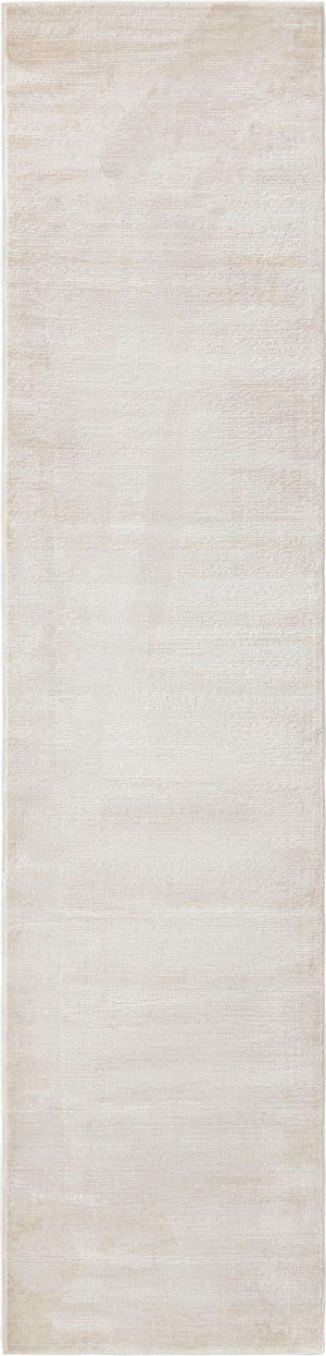 Ivory 2' 7 x 12' Finsbury Runner Area Rug 60% Polypropylene & 40% Polyester Contemporary Carpet for Living Rooms, Dining, Offices for Sale at Rug Engine