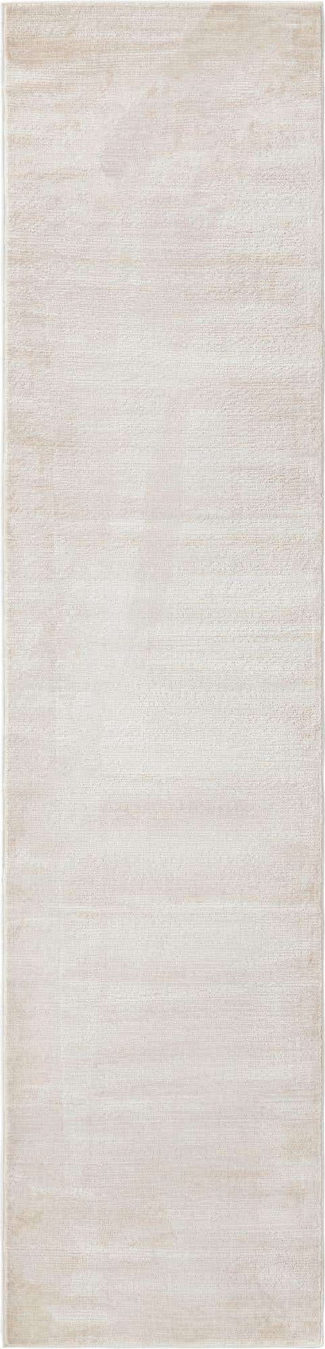 Ivory 2' 7 x 12' Finsbury Runner Area Rug 60% Polypropylene & 40% Polyester Contemporary Carpet for Living Rooms, Dining, Offices for Sale at Rug Engine