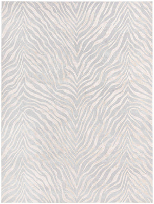 Gray and Ivory 9' x 12' Finsbury Rectangle Area Rug 60% Polypropylene & 40% Polyester Contemporary Carpet for Living Rooms, Dining, Offices for Sale at Rug Engine