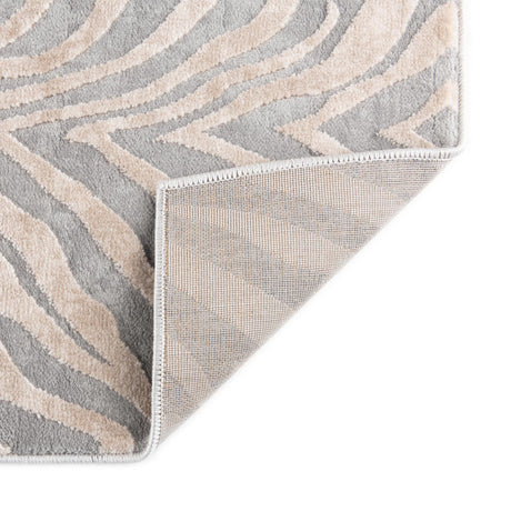 Gray and Ivory 3' 3 x 5' 3 Finsbury Rectangle Area Rug 60% Polypropylene & 40% Polyester Contemporary Carpet for Living Rooms, Dining, Offices for Sale at Rug Engine