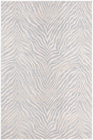 Gray and Ivory 5' 3 x 8' Finsbury Rectangle Area Rug 60% Polypropylene & 40% Polyester Contemporary Carpet for Living Rooms, Dining, Offices for Sale at Rug Engine