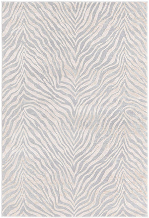Gray and Ivory 4' x 6' Finsbury Rectangle Area Rug 60% Polypropylene & 40% Polyester Contemporary Carpet for Living Rooms, Dining, Offices for Sale at Rug Engine