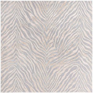 Gray and Ivory 7' 10 x 7' 10 Finsbury Square Area Rug 60% Polypropylene & 40% Polyester Contemporary Carpet for Living Rooms, Dining, Offices for Sale at Rug Engine