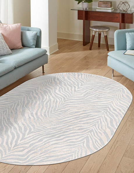 Gray and Ivory 7' 10 x 10' Finsbury Oval Area Rug 60% Polypropylene & 40% Polyester Contemporary Carpet for Living Rooms, Dining, Offices for Sale at Rug Engine