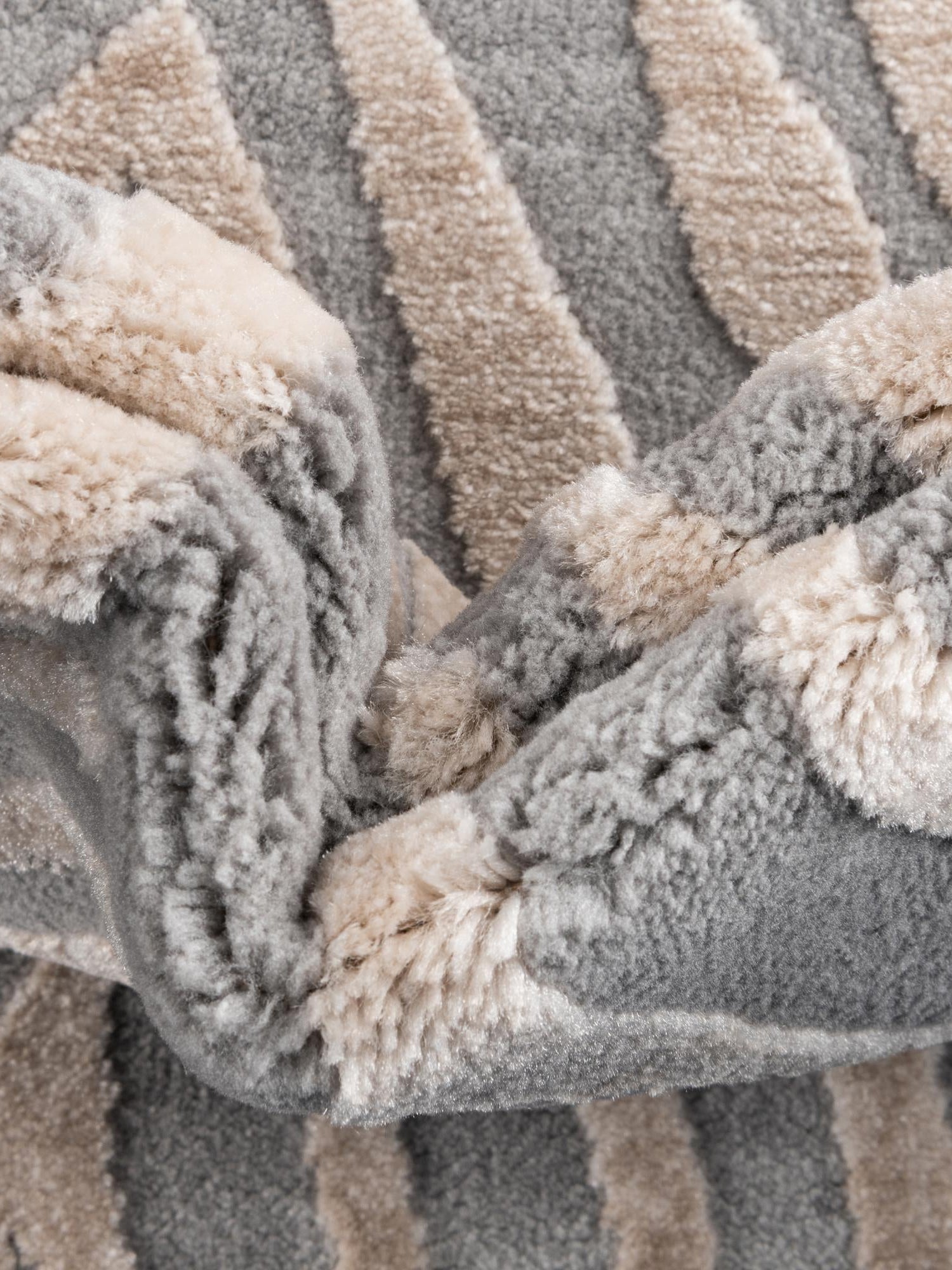 Gray and Ivory 2' x 8' Finsbury Runner Area Rug 60% Polypropylene & 40% Polyester Contemporary Carpet for Living Rooms, Dining, Offices for Sale at Rug Engine