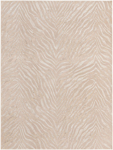 Ivory Beige 9' x 12' Finsbury Rectangle Area Rug 60% Polypropylene & 40% Polyester Contemporary Carpet for Living Rooms, Dining, Offices for Sale at Rug Engine