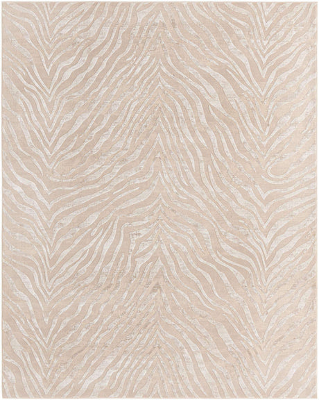 Ivory Beige 7' 10 x 10' Finsbury Rectangle Area Rug 60% Polypropylene & 40% Polyester Contemporary Carpet for Living Rooms, Dining, Offices for Sale at Rug Engine