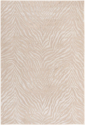 Ivory Beige 6' x 9' Finsbury Rectangle Area Rug 60% Polypropylene & 40% Polyester Contemporary Carpet for Living Rooms, Dining, Offices for Sale at Rug Engine