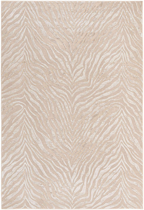 Ivory Beige 6' x 9' Finsbury Rectangle Area Rug 60% Polypropylene & 40% Polyester Contemporary Carpet for Living Rooms, Dining, Offices for Sale at Rug Engine