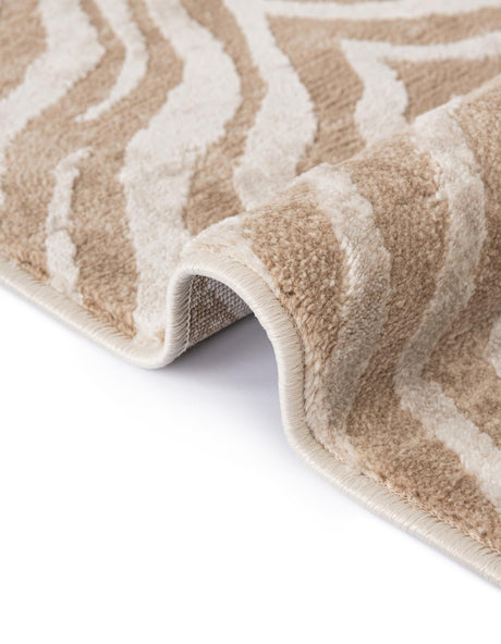 Ivory Beige 4' x 6' Finsbury Rectangle Area Rug 60% Polypropylene & 40% Polyester Contemporary Carpet for Living Rooms, Dining, Offices for Sale at Rug Engine
