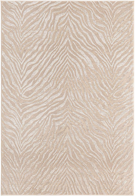 Ivory Beige 4' x 6' Finsbury Rectangle Area Rug 60% Polypropylene & 40% Polyester Contemporary Carpet for Living Rooms, Dining, Offices for Sale at Rug Engine