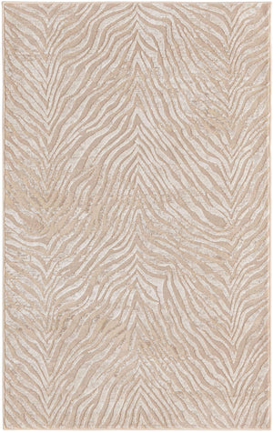 Ivory Beige 3' 3 x 5' 3 Finsbury Rectangle Area Rug 60% Polypropylene & 40% Polyester Contemporary Carpet for Living Rooms, Dining, Offices for Sale at Rug Engine
