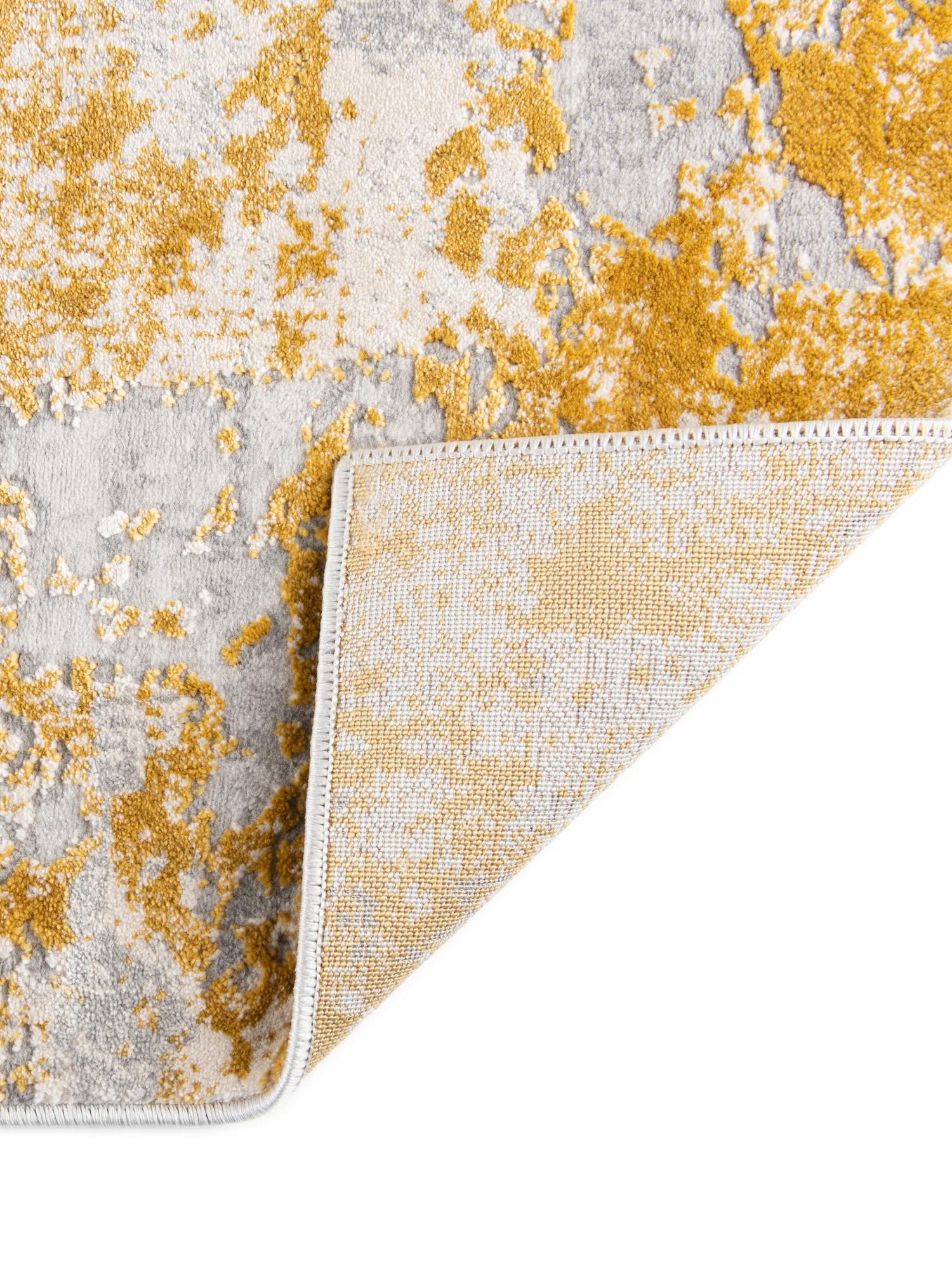 Yellow 9' x 12' Finsbury Rectangle Area Rug 60% Polypropylene & 40% Polyester Contemporary Carpet for Living Rooms, Dining, Offices for Sale at Rug Engine