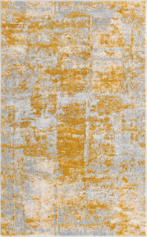 Yellow 3' 3 x 5' 3 Finsbury Rectangle Area Rug 60% Polypropylene & 40% Polyester Contemporary Carpet for Living Rooms, Dining, Offices for Sale at Rug Engine