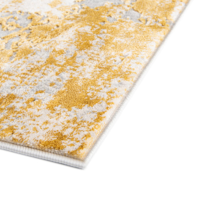 Yellow 7' 10 x 7' 10 Finsbury Octagon Area Rug 60% Polypropylene & 40% Polyester Contemporary Carpet for Living Rooms, Dining, Offices for Sale at Rug Engine