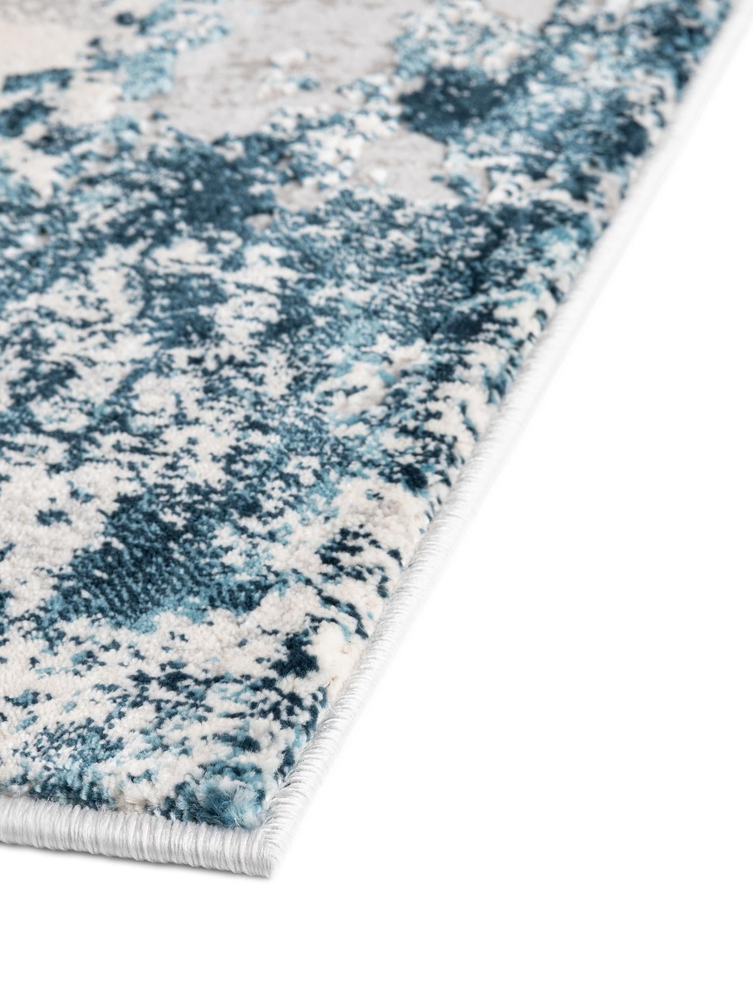 Blue 2' x 3' Finsbury Rectangle Area Rug 60% Polypropylene & 40% Polyester Contemporary Carpet for Living Rooms, Dining, Offices for Sale at Rug Engine
