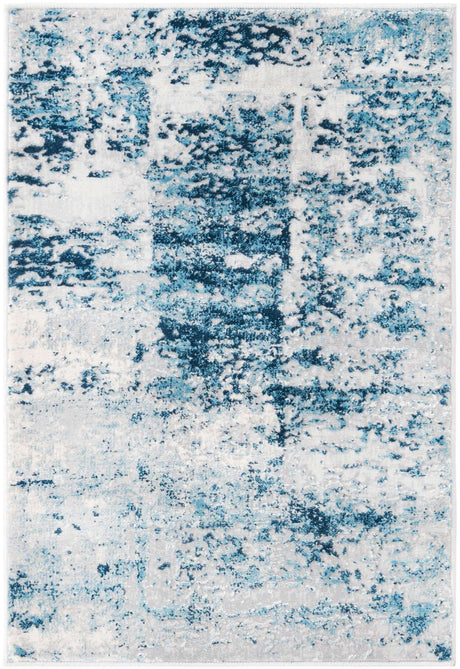 Blue 2' x 3' Finsbury Rectangle Area Rug 60% Polypropylene & 40% Polyester Contemporary Carpet for Living Rooms, Dining, Offices for Sale at Rug Engine