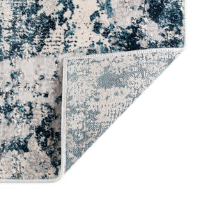 Blue 7' 10 x 7' 10 Finsbury Octagon Area Rug 60% Polypropylene & 40% Polyester Contemporary Carpet for Living Rooms, Dining, Offices for Sale at Rug Engine