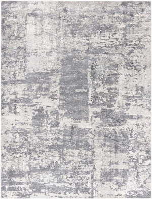 Gray 9' x 12' Finsbury Rectangle Area Rug 60% Polypropylene & 40% Polyester Contemporary Carpet for Living Rooms, Dining, Offices for Sale at Rug Engine