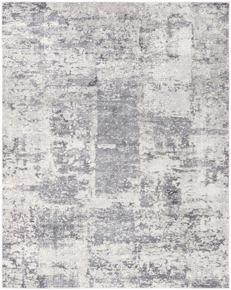 Gray 7' 10 x 10' Finsbury Rectangle Area Rug 60% Polypropylene & 40% Polyester Contemporary Carpet for Living Rooms, Dining, Offices for Sale at Rug Engine