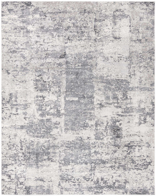 Gray 7' 10 x 10' Finsbury Rectangle Area Rug 60% Polypropylene & 40% Polyester Contemporary Carpet for Living Rooms, Dining, Offices for Sale at Rug Engine
