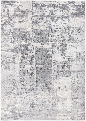 Gray 7' x 10' Finsbury Rectangle Area Rug 60% Polypropylene & 40% Polyester Contemporary Carpet for Living Rooms, Dining, Offices for Sale at Rug Engine
