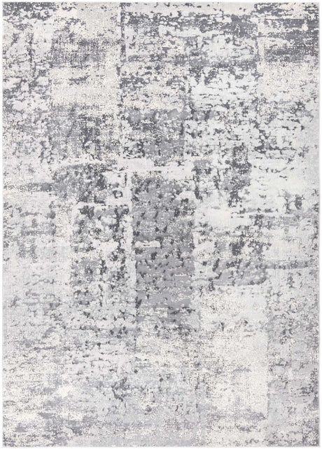 Gray 7' x 10' Finsbury Rectangle Area Rug 60% Polypropylene & 40% Polyester Contemporary Carpet for Living Rooms, Dining, Offices for Sale at Rug Engine