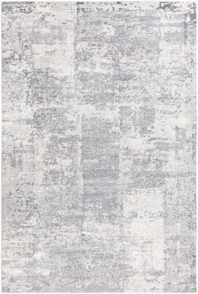 Gray 6' x 9' Finsbury Rectangle Area Rug 60% Polypropylene & 40% Polyester Contemporary Carpet for Living Rooms, Dining, Offices for Sale at Rug Engine