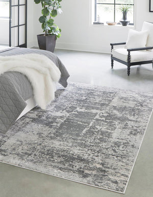 Gray 2' x 3' Finsbury Rectangle Area Rug 60% Polypropylene & 40% Polyester Contemporary Carpet for Living Rooms, Dining, Offices for Sale at Rug Engine