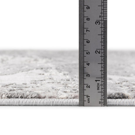 Gray 3' 3 x 5' 3 Finsbury Rectangle Area Rug 60% Polypropylene & 40% Polyester Contemporary Carpet for Living Rooms, Dining, Offices for Sale at Rug Engine