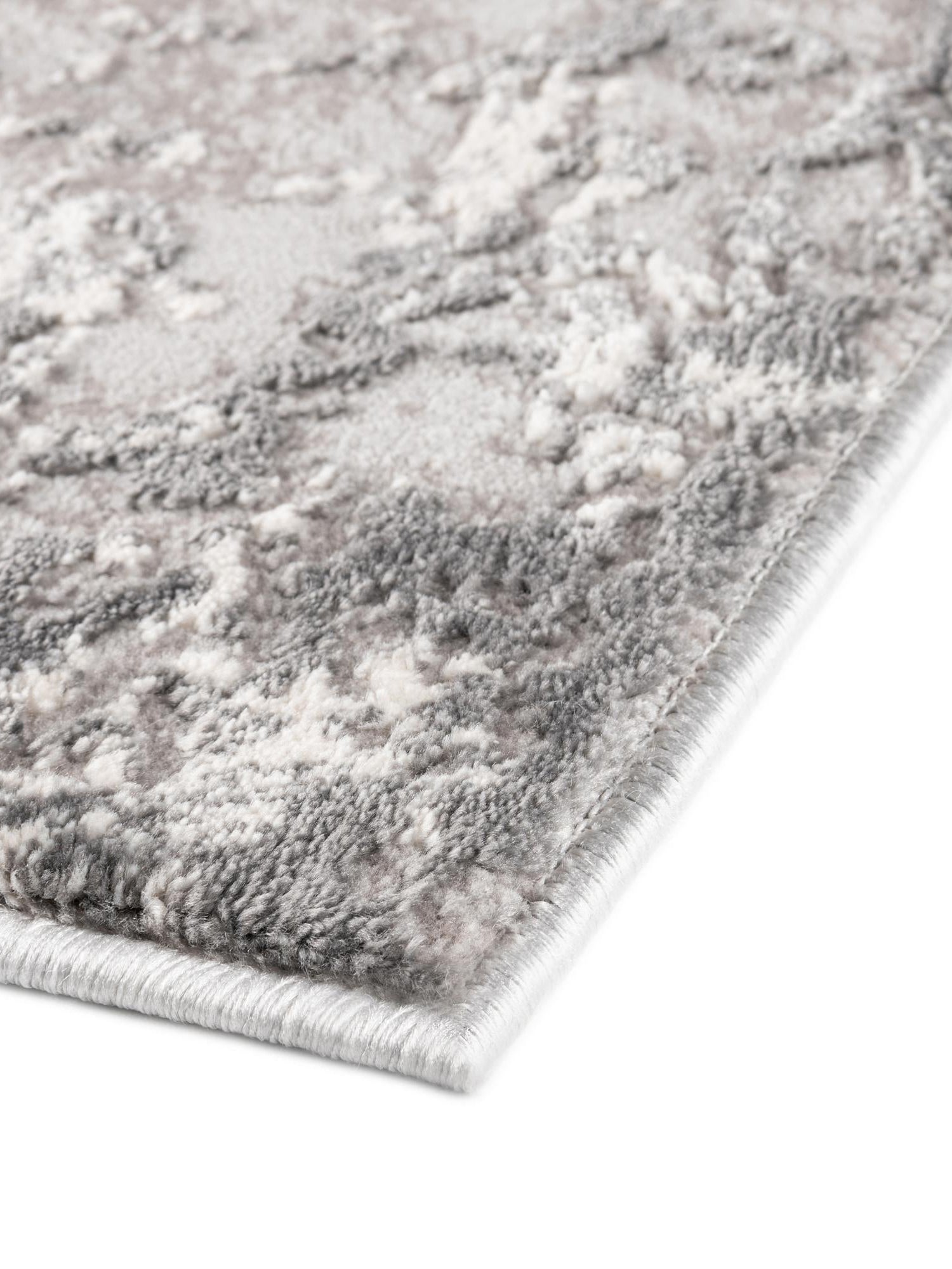 Gray 5' 3 x 8' Finsbury Rectangle Area Rug 60% Polypropylene & 40% Polyester Contemporary Carpet for Living Rooms, Dining, Offices for Sale at Rug Engine