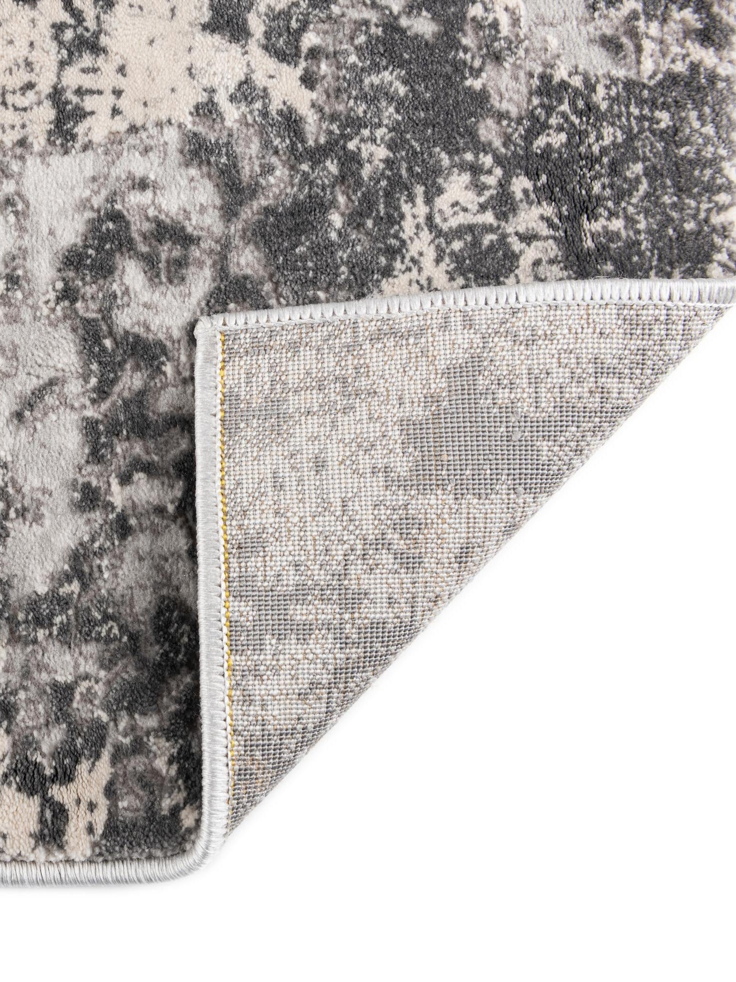 Gray 6' x 9' Finsbury Rectangle Area Rug 60% Polypropylene & 40% Polyester Contemporary Carpet for Living Rooms, Dining, Offices for Sale at Rug Engine