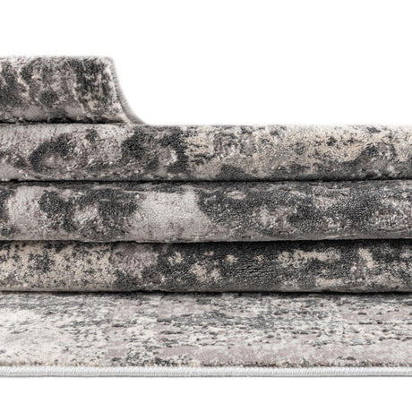 Gray 2' x 3' Finsbury Rectangle Area Rug 60% Polypropylene & 40% Polyester Contemporary Carpet for Living Rooms, Dining, Offices for Sale at Rug Engine