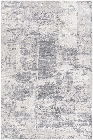 Gray 5' 3 x 8' Finsbury Rectangle Area Rug 60% Polypropylene & 40% Polyester Contemporary Carpet for Living Rooms, Dining, Offices for Sale at Rug Engine