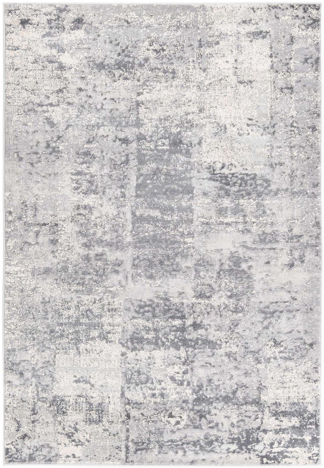 Gray 4' x 6' Finsbury Rectangle Area Rug 60% Polypropylene & 40% Polyester Contemporary Carpet for Living Rooms, Dining, Offices for Sale at Rug Engine