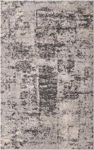 Gray 3' 3 x 5' 3 Finsbury Rectangle Area Rug 60% Polypropylene & 40% Polyester Contemporary Carpet for Living Rooms, Dining, Offices for Sale at Rug Engine