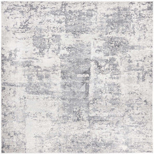 Gray 7' 10 x 7' 10 Finsbury Square Area Rug 60% Polypropylene & 40% Polyester Contemporary Carpet for Living Rooms, Dining, Offices for Sale at Rug Engine