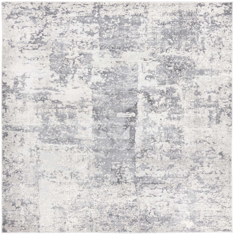 Gray 7' 10 x 7' 10 Finsbury Square Area Rug 60% Polypropylene & 40% Polyester Contemporary Carpet for Living Rooms, Dining, Offices for Sale at Rug Engine