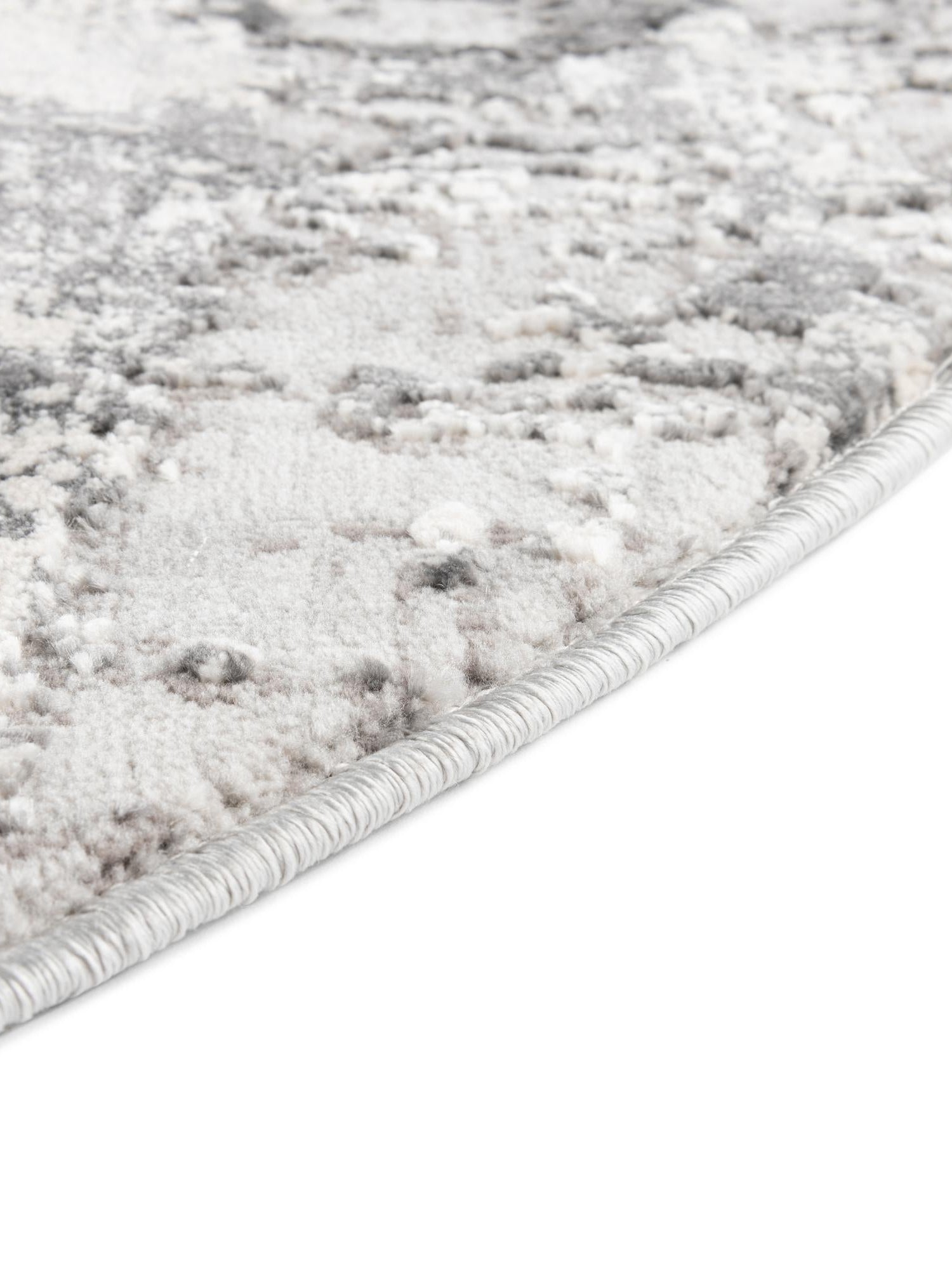 Gray 5' 3 x 8' Finsbury Oval Area Rug 60% Polypropylene & 40% Polyester Contemporary Carpet for Living Rooms, Dining, Offices for Sale at Rug Engine