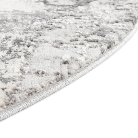 Gray 5' 3 x 8' Finsbury Oval Area Rug 60% Polypropylene & 40% Polyester Contemporary Carpet for Living Rooms, Dining, Offices for Sale at Rug Engine